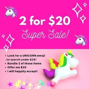 🦄2 for $20 Super Sale! 🦄